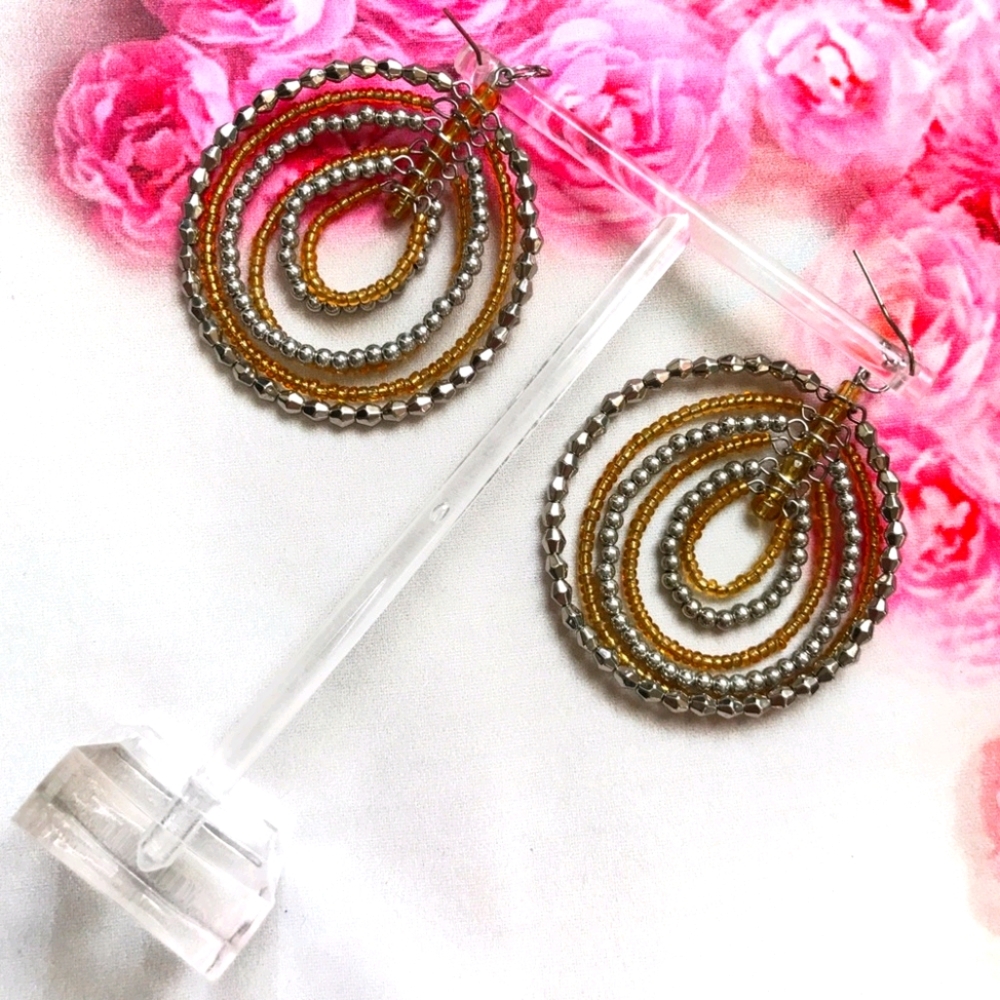 ♥️BOGO Round Bead dangle earrings